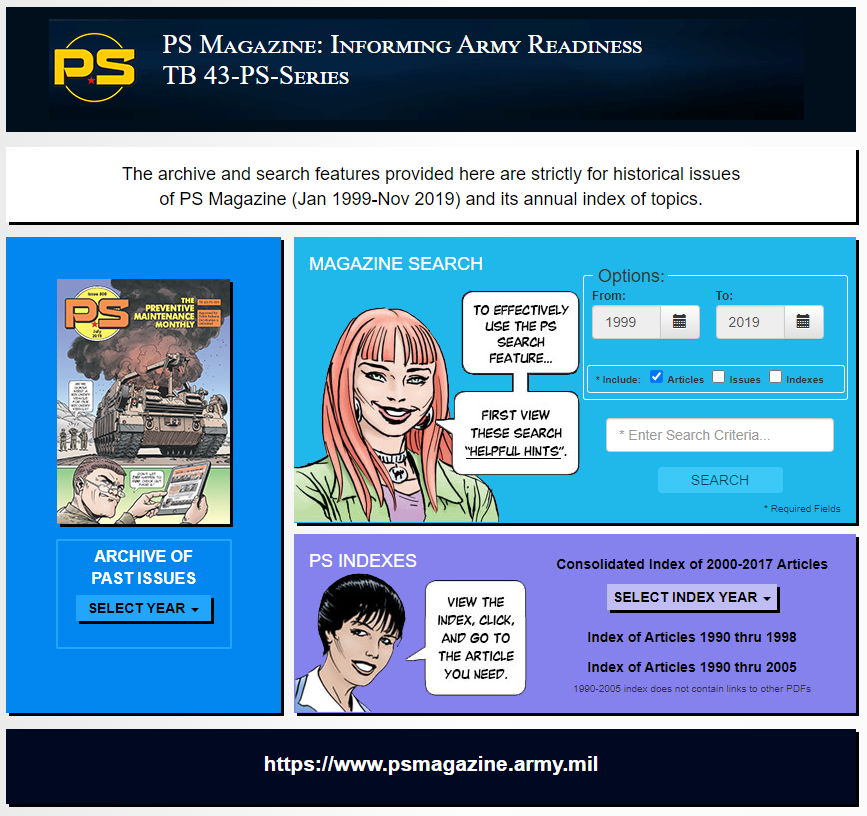 PS search on LOGSA